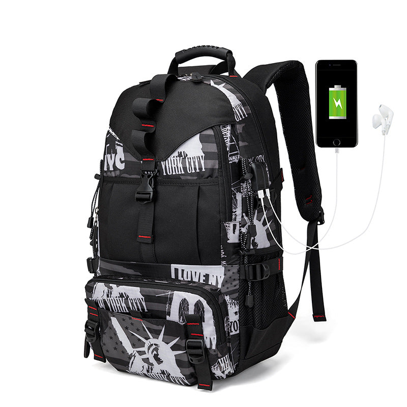Men's Fashion Waterproof Oxford Cloth Hiking Backpacks