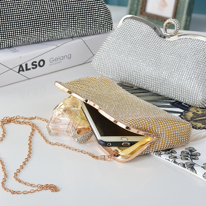 Women's Exquisite Rhinestone Clutch Dress Garment Banquet Handbags