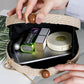 Women's Stylish Round Straw Chain Plaid Shoulder Bags