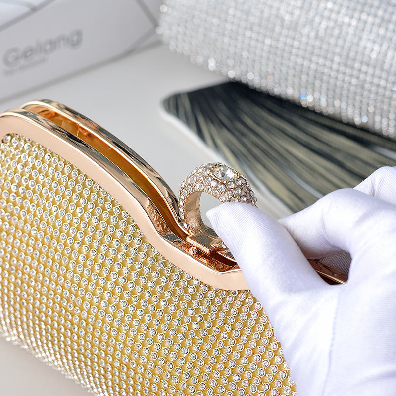 Women's Exquisite Rhinestone Clutch Dress Garment Banquet Handbags