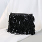 Women's Vintage Sier Handmade Sequin Dinner Korean Handbags