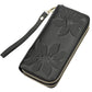 Women's First Layer Cowhide Long Double Zipper Ladies Wallets