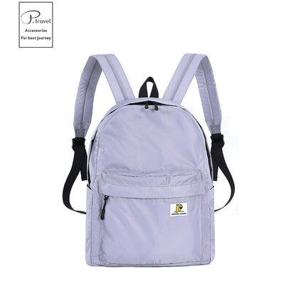 Women's Leisure Fashion Folding Portable Nylon Waterproof Backpacks