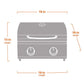 13742 | Stainless Tabletop Propane Gas Grill