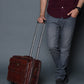 Wanderer Leather Trolly Suitcase Bag