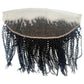Frontal de cabello humano rizado afro 13x4 con encaje HD