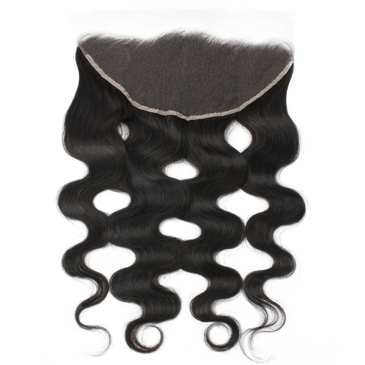 Frontal de encaje HD 13x6 de cabello humano con ondas corporales