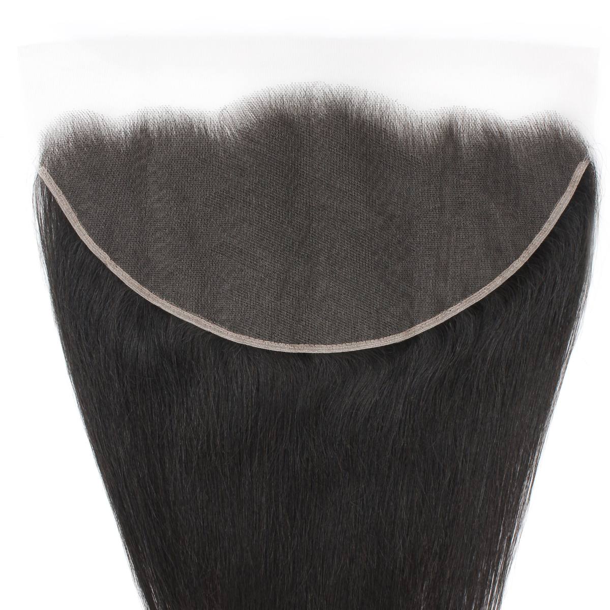 Frontal de cabello humano liso de encaje HD 13x6