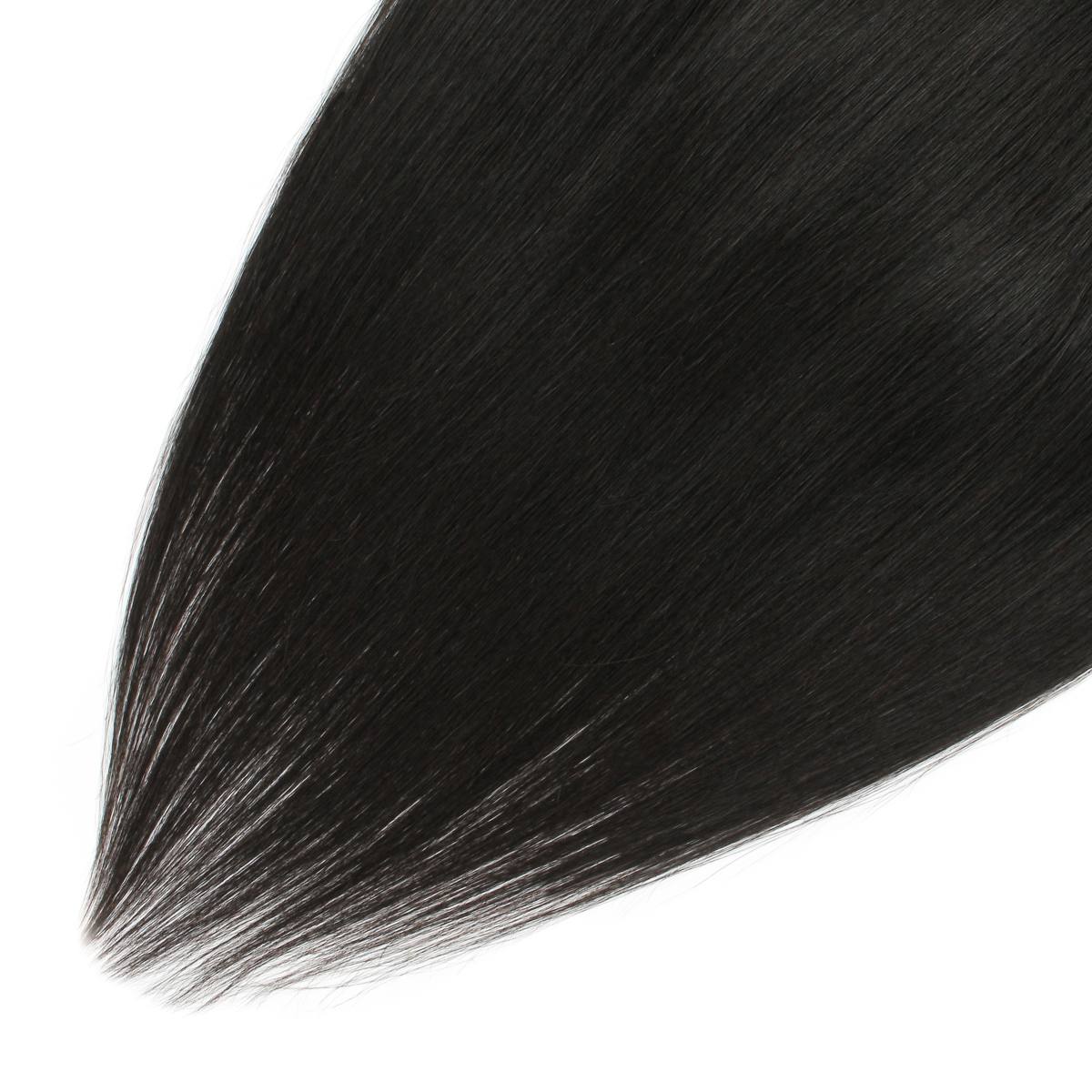 Frontal de cabello humano liso de encaje HD 13x6