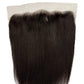 Frontal de cabello humano liso Yaki 13x6 con encaje HD