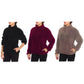Sudadera forrada de sherpa con cuello de cremallera 1/4, dos bolsillos y forro interior/exterior