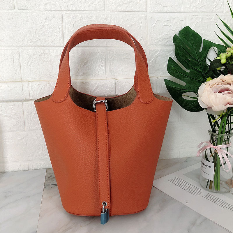 Vegetable Basket Lychee Pattern Female Versatile Handbags