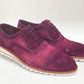 C Collection Suede Oxford - Burgundy