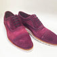 C Collection Suede Oxford - Burgundy