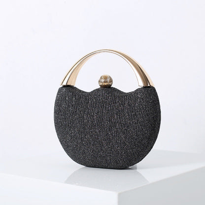 Retro Glittering Powder Portable Banquet Fashion Arc Evening Bags