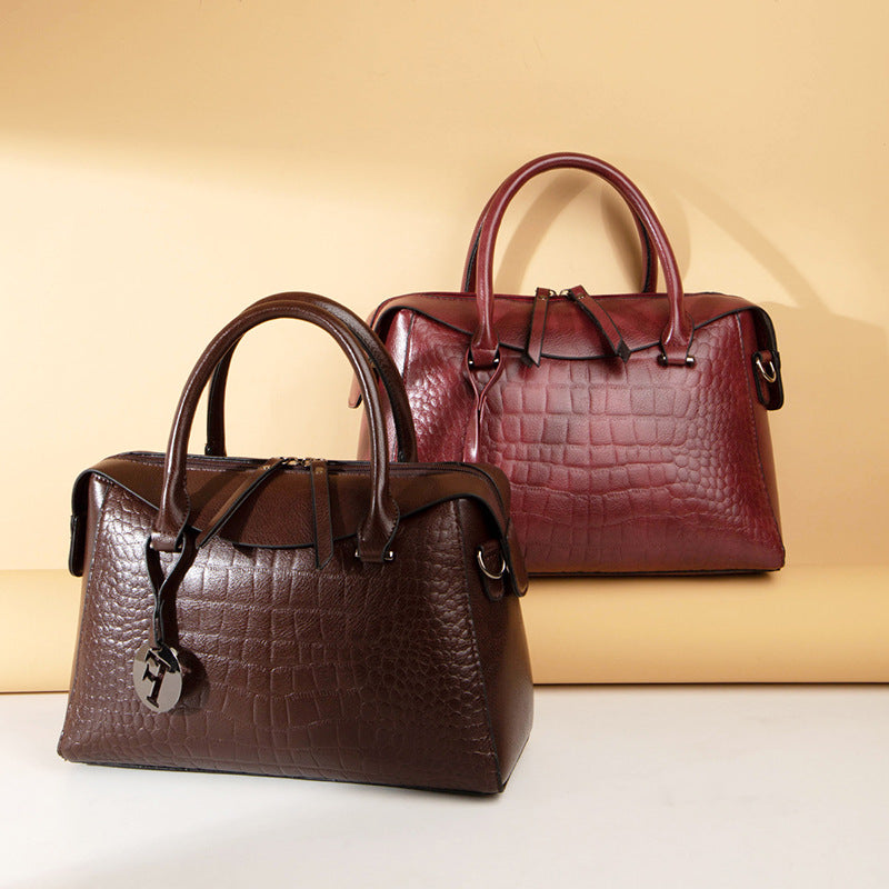 Women's Graceful Crocodile Pattern Pillow Fashionable Handbags