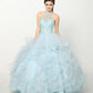Juliet 1420 Crystal Beading Layered Tulle Skirt Quinceanera Dress