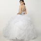 Juliet 1420 Crystal Beading Layered Tulle Skirt Quinceanera Dress