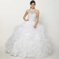 Juliet 1420 Crystal Beading Layered Tulle Skirt Quinceanera Dress