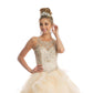 Juliet 1423 A-Line Princess Ball Gown Ruffled Tiered Tulle with Jacket