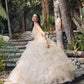 Juliet 1423 A-Line Princess Ball Gown Ruffled Tiered Tulle with Jacket