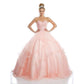 Juliet 1424 Quinceanera Ball Gown Tulle Skirt Arm Bands Beaded Bodice