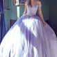 Juliet 1430 Dress Quinceanera Ball Gown Embroidered Applique Glitter Tulle