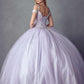Juliet 1430 Dress Quinceanera Ball Gown Embroidered Applique Glitter Tulle