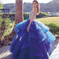 Juliet 1432 Dress Quinceanera Ball Gown Metallic Embroidery Glitter Tulle
