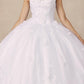 Vestido de quinceañera Juliet 1437 de gala con aplicaciones florales y flores 3D