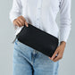 Classic Black Leather Clutch