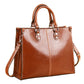 Women's Summer Retro Leather Solid Color Shoulder Bags