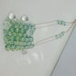 Women's Acrylic Crystal Handmade Beaded Copper Chain Crossbody Bags