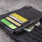 Men's Handmade Vertical Multiple Slots Distressed Pleated Men's Wallets