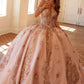 Vestido de fiesta quinceañera Juliet JT1485J estilo Cenicienta con hombros descubiertos