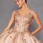 Vestido de fiesta quinceañera Juliet JT1485J estilo Cenicienta con hombros descubiertos