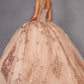 Vestido de fiesta quinceañera Juliet JT1485J estilo Cenicienta con hombros descubiertos