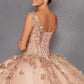 Vestido de fiesta quinceañera Juliet JT1485J estilo Cenicienta con hombros descubiertos