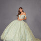 Vestido de fiesta quinceañera Juliet JT1485J estilo Cenicienta con hombros descubiertos