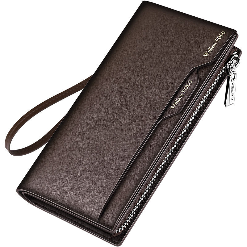 Men's Paul Genuine Leather Long Clutch Large Card Holder