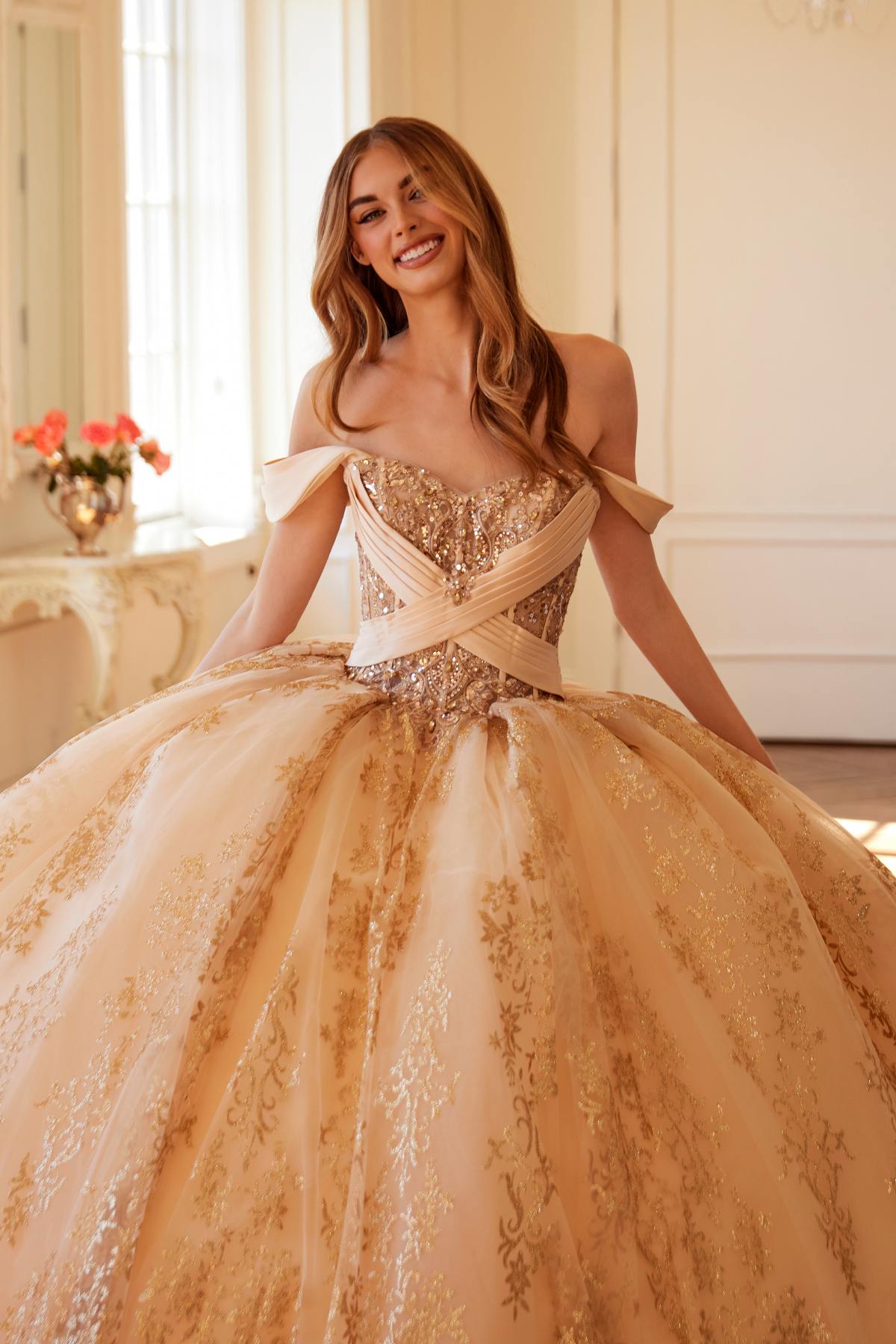 Vestido de quinceañera Juliet JT1488H Royal Princess de corte A