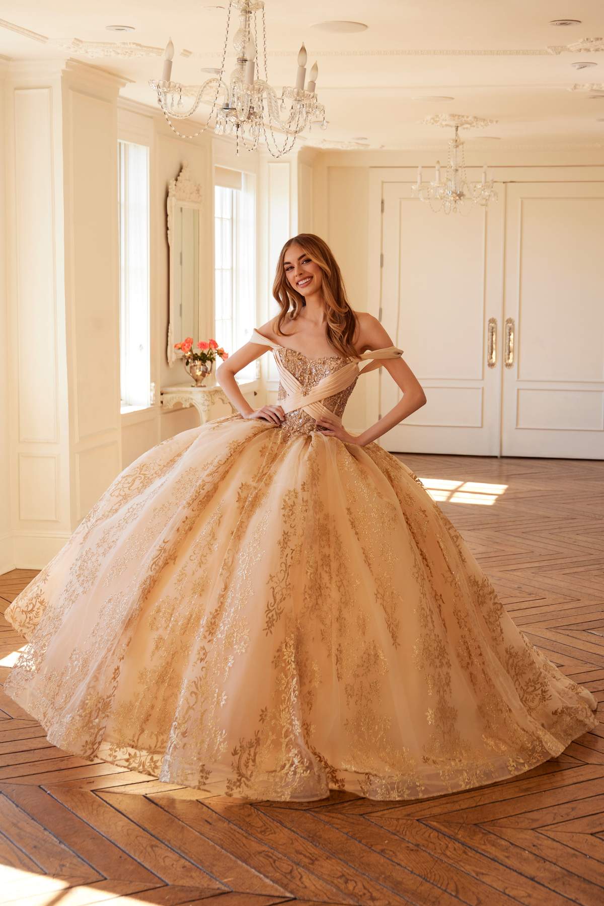 Vestido de quinceañera Juliet JT1488H Royal Princess de corte A