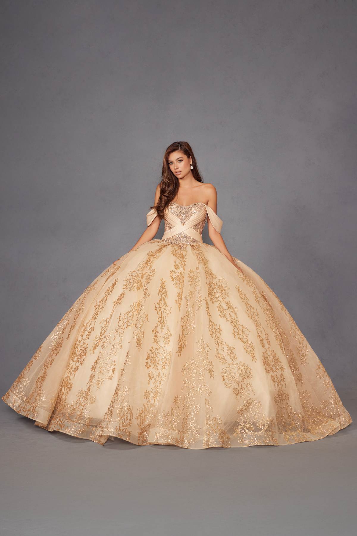 Vestido de quinceañera Juliet JT1488H Royal Princess de corte A