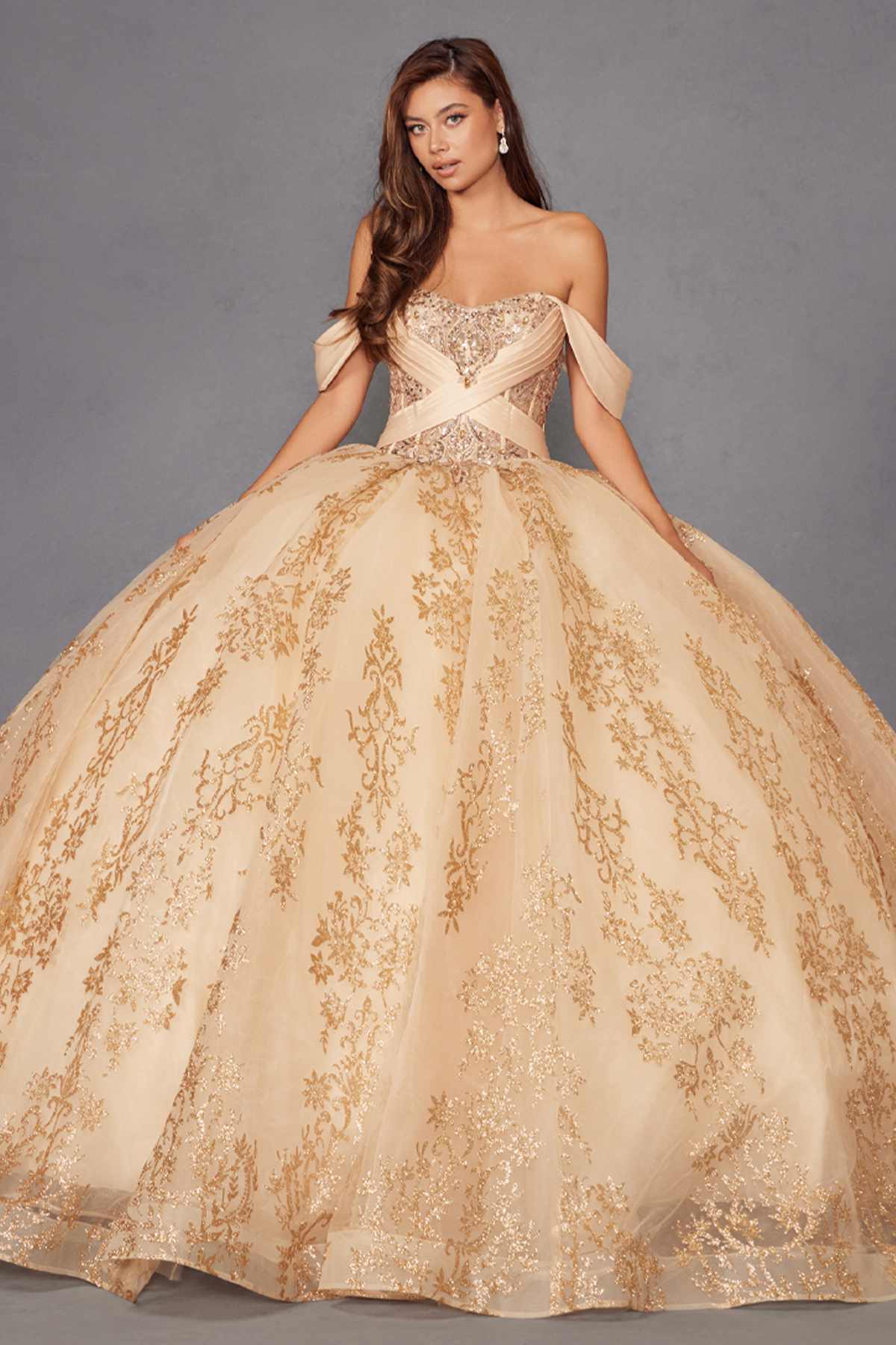 Vestido de quinceañera Juliet JT1488H Royal Princess de corte A
