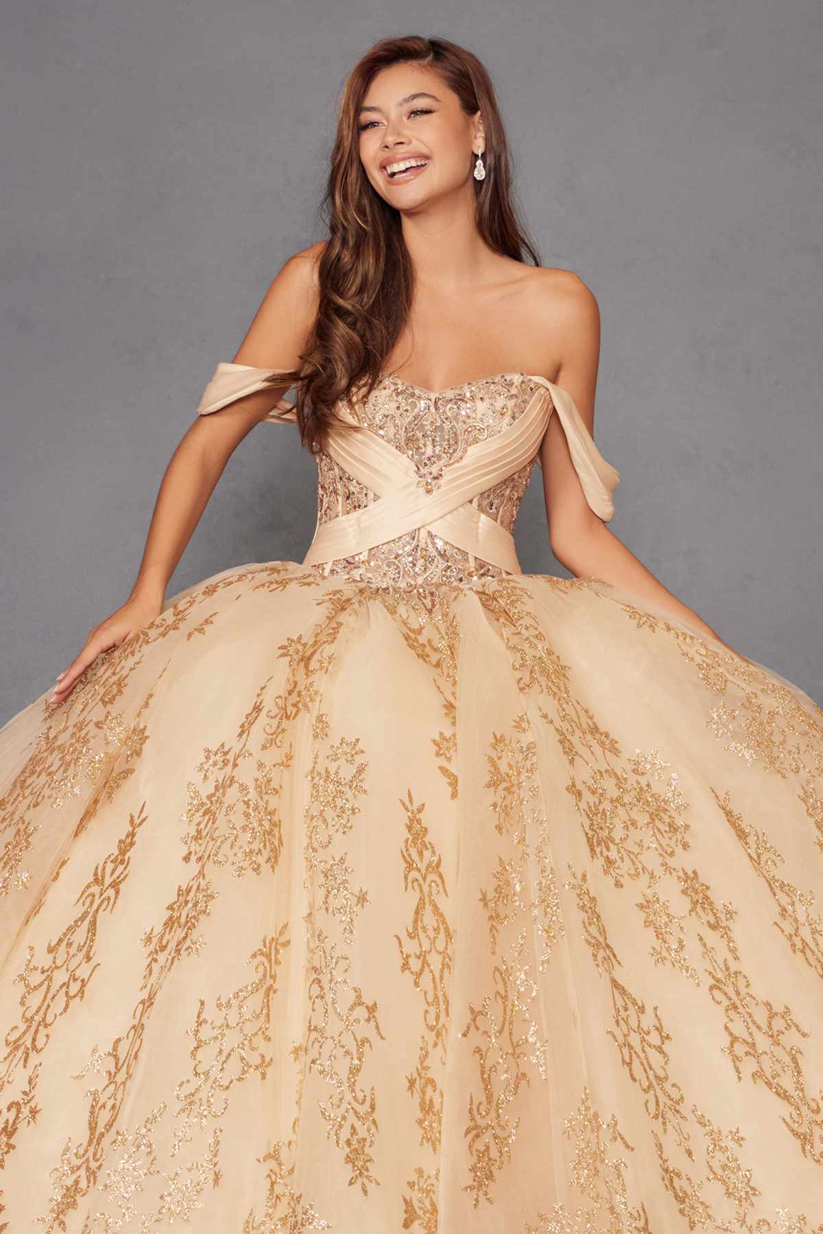 Vestido de quinceañera Juliet JT1488H Royal Princess de corte A