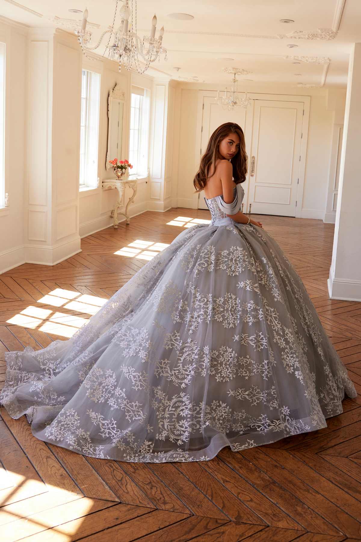 Vestido de quinceañera Juliet JT1488H Royal Princess de corte A