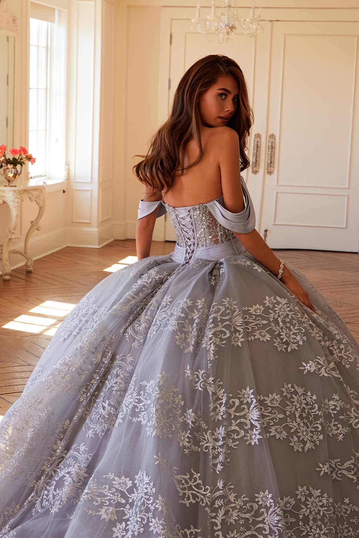 Vestido de quinceañera Juliet JT1488H Royal Princess de corte A