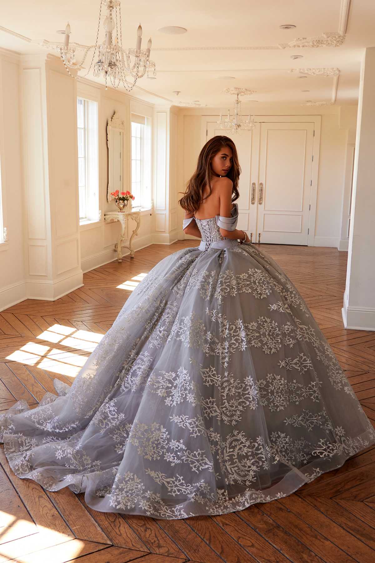 Vestido de quinceañera Juliet JT1488H Royal Princess de corte A