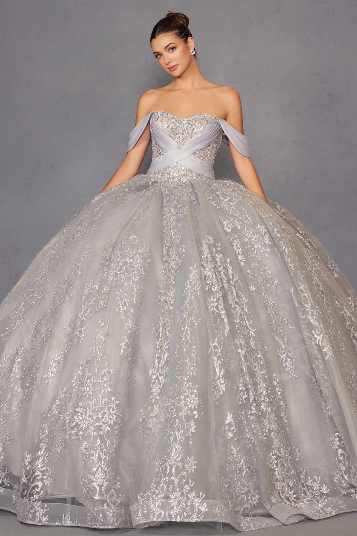 Vestido de quinceañera Juliet JT1488H Royal Princess de corte A