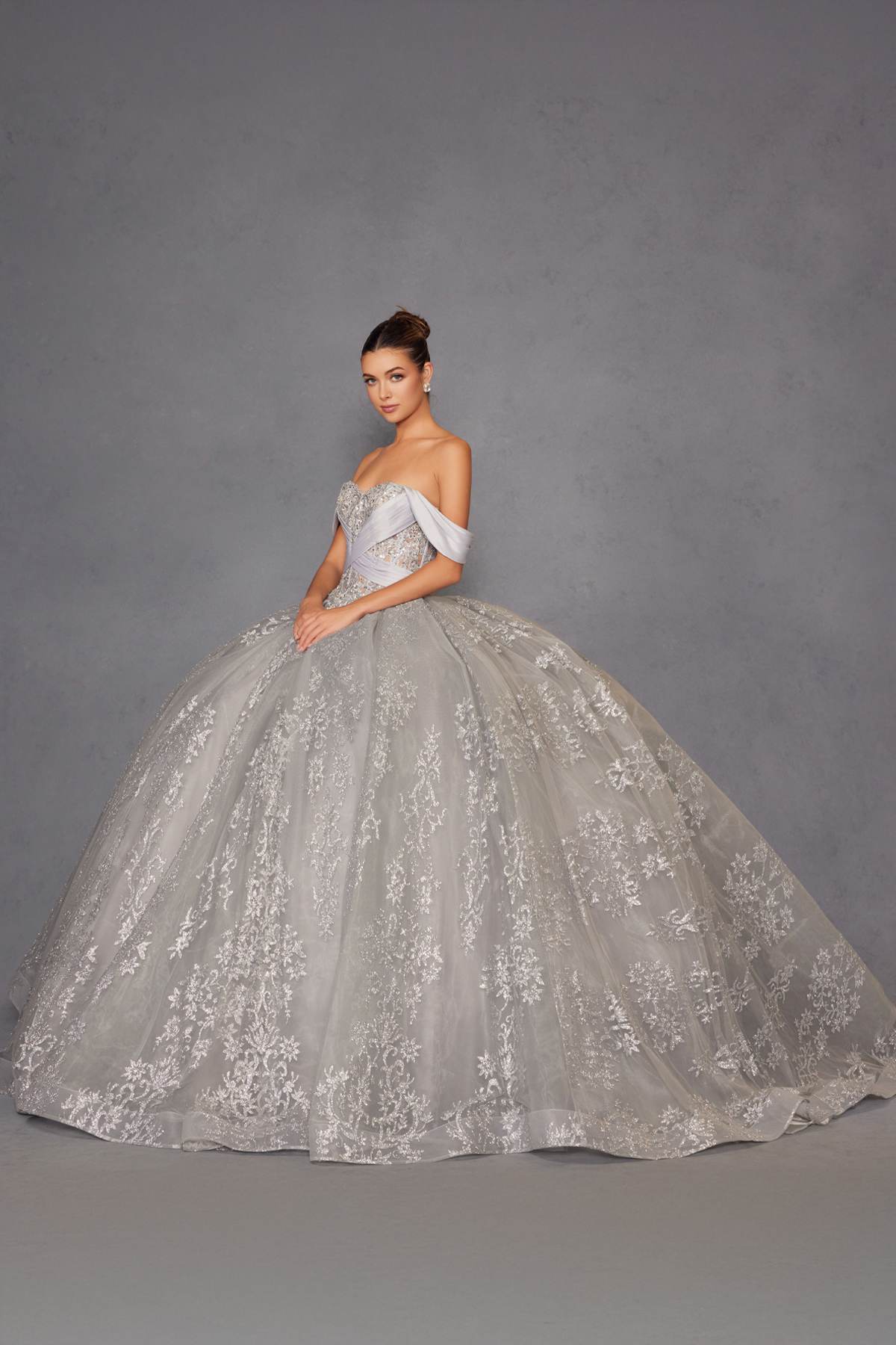 Vestido de quinceañera Juliet JT1488H Royal Princess de corte A